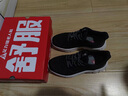 足力健老人鞋中老年轻便休闲散步鞋2431380J 男 黑色 42 实拍图