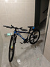 EG7山地自行车成人学生变速越野单车双减震赛车26寸青少年男女 辐条【升级减震 超强承重】黑蓝 26寸21速【适合：160-180CM】 实拍图