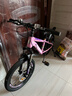 凤凰儿童山地自行车5-8-12-18岁青少年男女孩碟刹减震变速18寸粉色 实拍图