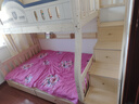 圣伯顿【免费安装】儿童上下床实木高低床双层床上下铺床两层木床子母床 梯柜+书架+双抽+床垫 上110下130 实拍图