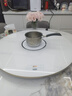 芝梵饭菜保温板加热菜板保温板暖菜板家用带电磁炉火锅暖菜板+火锅+自动旋转家庭旋转餐桌加热转盘 大理石纹银边丨80CM【电动手动转】3000W火锅 实拍图