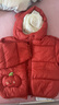 巴拉巴拉童装儿童羽绒服宝宝男女童2025冬装新款婴儿外套保暖上衣泡芙羽绒 红色小南瓜61003-白鸭绒 100 （充绒量81g 适合2-3岁） 实拍图