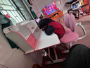 益威（EIEV）儿童学习桌椅套装 中小学生写字桌椅 可升降书桌椅课桌书柜写字台 旗舰学习书桌+升级追背椅-公主粉 实拍图