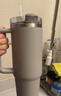 STANLEY保温杯 巨无霸吸管杯保温保冷车载家居办公大容量男女学生水杯子 【基础百搭】烟灰- 887ml 实拍图