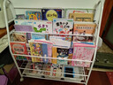 全品屋书架儿童书桌落地一体靠墙绘本架置物架移动书柜简易宝宝玩具收纳 【90cm】4书架+2收纳架+3收纳盒 实拍图