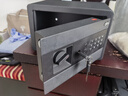得力保险柜 家用电子密码保险箱办公财务专用小型文件柜入墙入柜保密柜可固定安装 20cm曜黑 实拍图