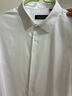 报喜鸟长袖衬衫男装【免烫抗皱易打理】白色纯棉衬衣男商务正装衬衫上衣 原白色 39 (170/88) 实拍图