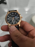 【网红爆款】商务腕表石英运动表休闲皮带男女手表 黑色 实拍图