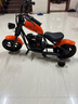 暴风骑士儿童电动摩托车两轮电动车3-12岁童车代步车电动平衡车复古小电摩 探索版【换电蓝牙烟雾】暴风橙 实拍图