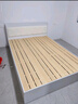 楚枭实木床1.8米2米软包双人床主卧现代简约1.5米单人床出租屋床 白色单床 1.5米*2米 实拍图