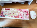 迪士尼草莓熊蓝牙无线键盘三模有线粉色静音键盘鼠标套装高颜值女生办公键鼠打字游戏电脑笔记本IPad通用 草莓熊三模RGB键盘+草莓熊轻量化三模鼠标 实拍图