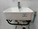 杜拉帝亚小户型挂墙式陶瓷洗手盆简易洗脸盆柜组合阳台卫生间厨房洗漱台池 【京仓配送】40*30盆+单层支架 实拍图