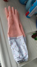 雅高PVC手套1双装均码加绒加长型保暖款家务手套 橡胶皮手套 实拍图