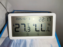得力（deli）【超级爆款】室内温湿度计表LCD电子精准温湿度计婴儿房室内办公用品儿童老人白色 实拍图