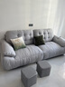 帕沙曼国货补贴云朵沙发布艺小户型客厅奶油风雪尼尔沙发多功能2630ZF 【全拆洗款】2.46米多人位#2900ZF 猫抓布TY91: 羽绒+记忆棉+紫罗兰+竹炭海绵 实拍图