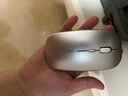 英菲克（INPHIC）M1无线鼠标可充电办公蓝牙三模电量显示静音便携适用于惠普华硕苹果IPAD笔记本电脑无限轻音 【无线-2.4G电量显示增强版】Ty-C充电太空银 实拍图