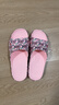 维布伦（VEBLEN）防滑拖鞋女外穿夏季印花室内居家软底凉拖鞋厚底浴室洗澡凉拖女款 69223山茶花水晶粉 38-39 实拍图