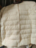 雪中飞轻薄羽绒内胆女式2025年新款秋冬季专柜薄款羽绒服女外套 米白【新国标90绒】 XL (170) 【建议115-125斤】 实拍图