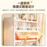 江纬书柜储物柜一体靠墙轻奢书架收纳柜立式手办柜展示柜钢制客厅置物 【深度42加厚碳钢】白5层长80高149cm 实拍图