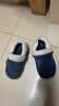牧童儿童棉拖鞋男冬加绒保暖家居鞋室内软底亲子包跟棉鞋女 浆果蓝210 实拍图