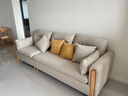 源氏木语布艺沙发现代简约客厅组合家具北欧小户型多色可选转角沙发 【砂砾白】三人位2.5m 实拍图