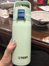 虎牌（TIGER）保温保冷杯学生儿童户外便携直饮盖水杯MTT-B50C-GM薄荷绿500ml 实拍图