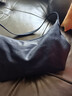 裘真【明星推荐】经典hobo包植鞣牛皮腋下通勤休闲饺子女包 黑色-大号 小包/大包 实拍图