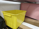 SPACEXPERT 衣物收纳箱特大号塑料整理箱车载储物箱80L黄色 1个装 带轮 实拍图