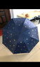 天堂 防紫外线晴雨伞三折 雨伞黑胶防晒太阳伞遮阳晴雨伞 午夜蓝 实拍图