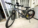 永久自行车成人山地车自行车学生男女铝合金变速公路自行车油碟单车 【钢架/全套密封轴承】摩天灰 24速 26寸【推荐155-185cm】 实拍图