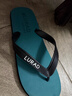 LURAD 人字拖男士夏季时尚沙滩外穿凉拖鞋 绿色 41-42 实拍图