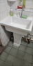 柯鲸 洗手盆方形立柱盆卫生间陶瓷洗手池台盆阳台洗脸盆面盆洗组合 C款立柱盆+下水配件 实拍图