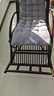 藤之灵（TENGZHILING）老人家用午休阳台懒人摇摇椅躺椅成人可睡觉大人休闲逍遥真藤沙发 竖条黑色 （进口真藤 ） 实拍图