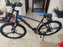 永久（FOREVER） 自行车男女大轮组铝合金山地车33级变速油碟刹一体轮式越野单车 27.5寸一体轮 灰蓝色 实拍图