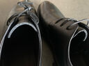 京东京造【头层牛皮】皮鞋男面试正装鞋光面系带真皮婚鞋黑色40 实拍图