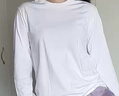 真维斯（Jeanswest）长袖t恤女2025春季新款舒适宽松百搭圆领上衣服纯棉打底衫女士 实拍图