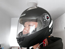 LS2双镜片揭面盔电动摩托车头盔男女高清耐磨赛车四季通用 FF370 哑黑 XXXL（建议61-62头围） 实拍图