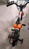 永久（FOREVER）儿童自行车男女款小孩单车可折叠脚踏车4-6-8-10岁辅助轮18寸橙色 实拍图