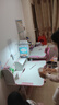 伯课（BOKE） 儿童学习桌椅套装可升降儿童书桌写字台桌小学生课桌椅 轻奢2.0粉色-双背椅+壕礼+护眼灯 实拍图