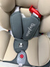贝倍适（BAYBETSS）儿童安全座椅汽车用0-4-12岁宝宝360度旋转婴儿车载坐椅ISOFIX 米灰色【遮阳棚+上拉带+侧保护】 实拍图