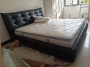 卡尔适现代简约全真皮床主卧意式黑色高箱储物2025新款大床双人床朱迪 【20CM静音钢木架】围边床 【S级头层黄牛皮】1.8*2.0M 实拍图