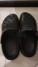 京东京造【抗菌洞洞鞋】凉鞋情侣旅行沙滩两穿eva凉拖鞋男士夜色黑42-43 实拍图