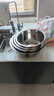 炊大皇 不锈钢盆筛五件套304钢加大加厚洗菜盆沥水和面盆沙拉拌菜调料盆 实拍图