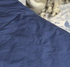 梦洁家纺 60S长绒棉四件套 纯棉素色贡缎高端床品套件床单被套 1.5米床 蓝 实拍图