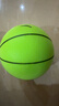 安踏静音篮球5号儿童拍拍球室内无声儿童训练玩具球软皮球静音球 绿色 实拍图