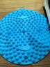TEEIS德国指压板脚底按摩脚垫穴位疏通脚心仿鹅卵石圆形垫慢跑 烟雨蓝 【升级圆形直径55cm】 实拍图