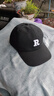 【热巴同款】加大棒球帽帽子男女大头围显脸小春夏字母百搭棒球帽 刺绣款-黑色 实拍图