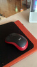 罗技（Logitech）M185鼠标 无线鼠标 办公鼠标 对称鼠标 黑色红边 带无线2.4G接收器 实拍图