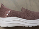 足力健老人鞋一脚蹬中老年休闲鞋玫瑰妈妈鞋25116007J 藕粉色-39 实拍图