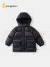 童泰（TONGTAI）宝宝羽绒服冬季衣服儿童中长款连帽三防外套鸭绒上衣黑色100cm 晒单实拍图